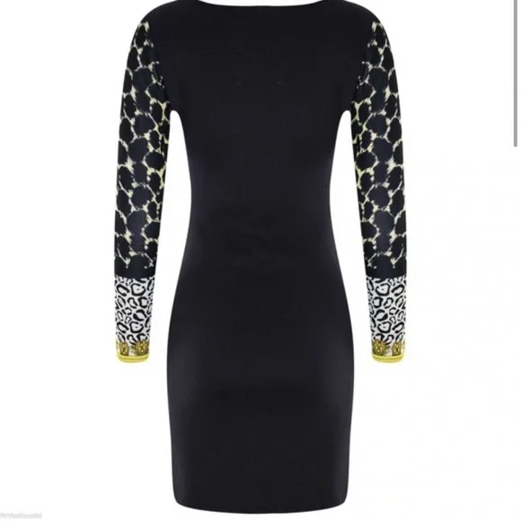 Nicki Minaj Inspired Leopard Print Long Sleeve Dress - Picture 2 of 4